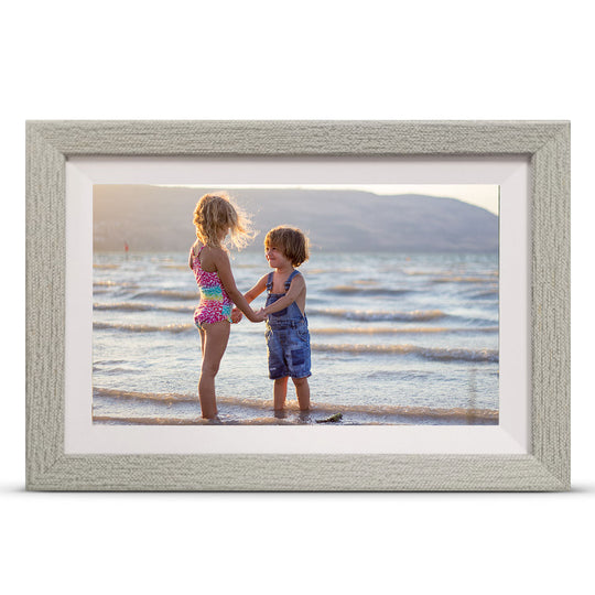Digital Picture & Video Frame - Grey Wood banner