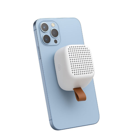 Magnetic Speaker & Stand - White banner